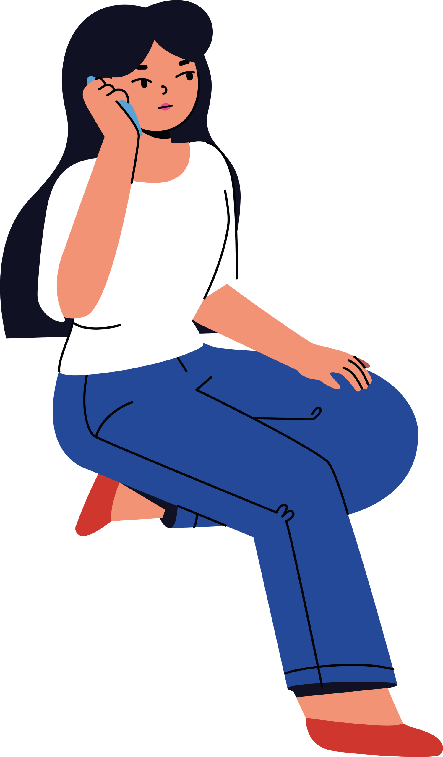 Femme téléphone